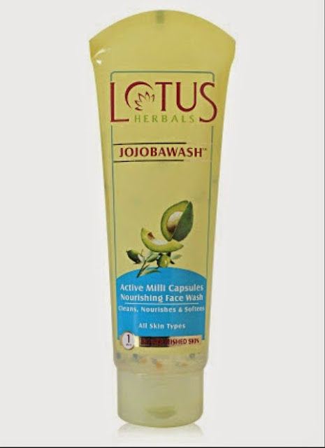 lotus jojoba face wash for dry skin