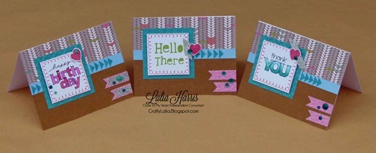 Cards Lollydoodle WOTG variation with CTMH Mini-Stamps by  Lalia Harris