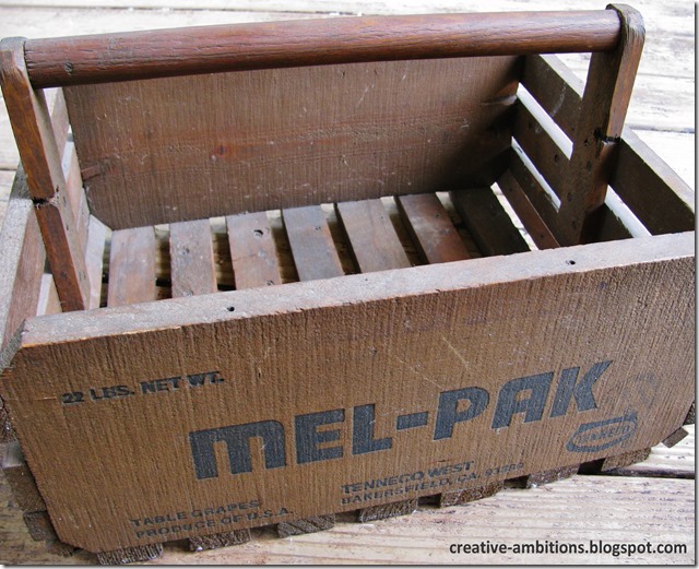 old grape crate