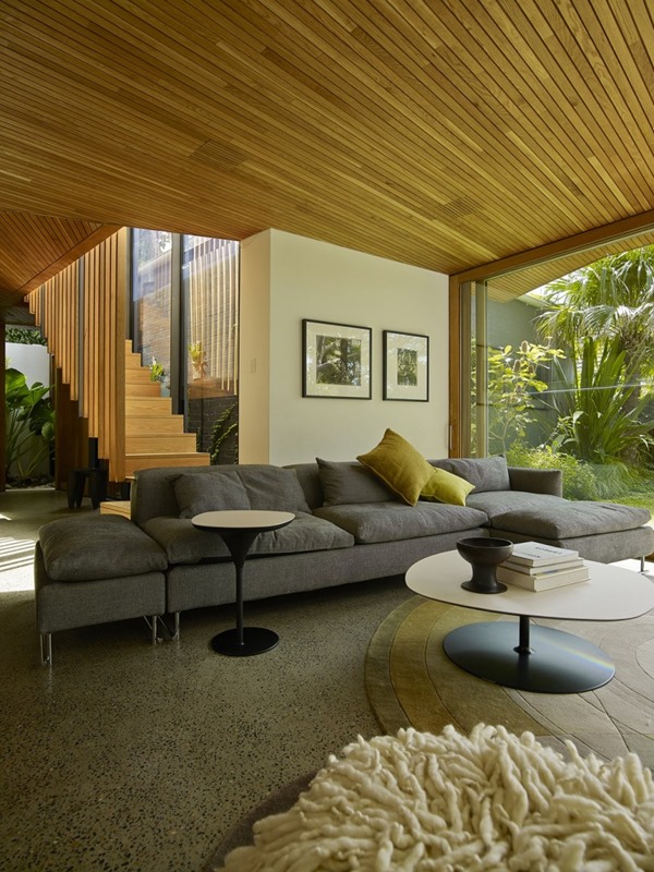 Casa Balmain / Fox Johnston en Sydney revestimientos-en-techos-con-madera