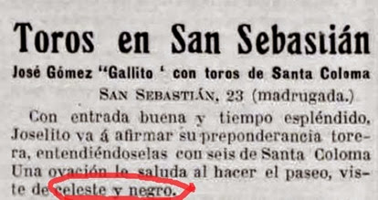 1915-08-22 (p. LL) San Sebastian Joselito color traje