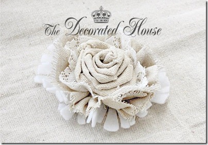 The Decorated House Fabric Flower Tutorial Feb 2012
