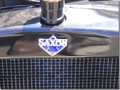 IMG_2438 Emblem on 1915 Saxon Roadster at Antique Powerland in Brooks, Oregon on August 3, 2008