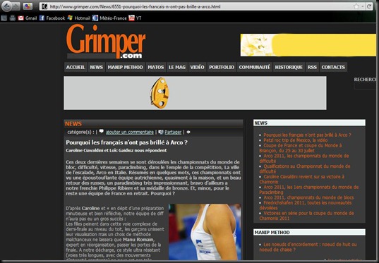 Grimper itw Arco