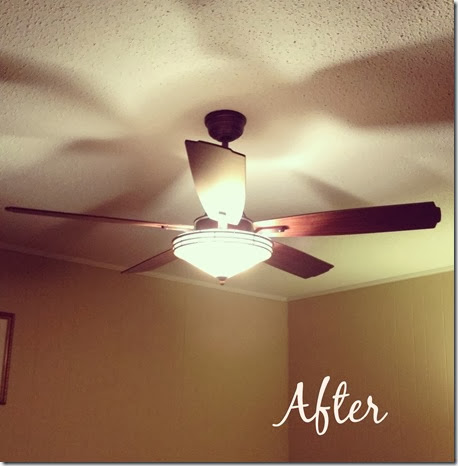 Living Room Ceiling Fan After