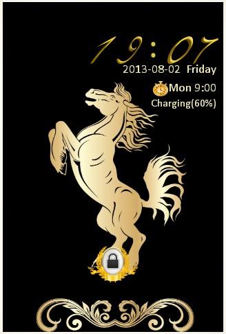 【免費個人化App】GOLDEN HORSE LOCK SCREEN-APP點子