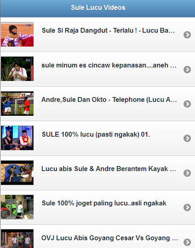 Sule Lucu Videos