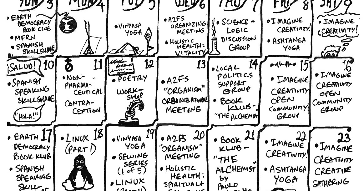 Ann Arbor Free Skool Calendar