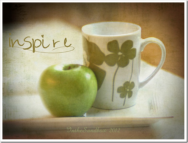 Apple and cup for web and logo