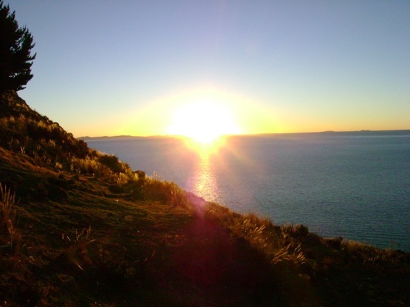 Pôr do sol em Cerro Calvario