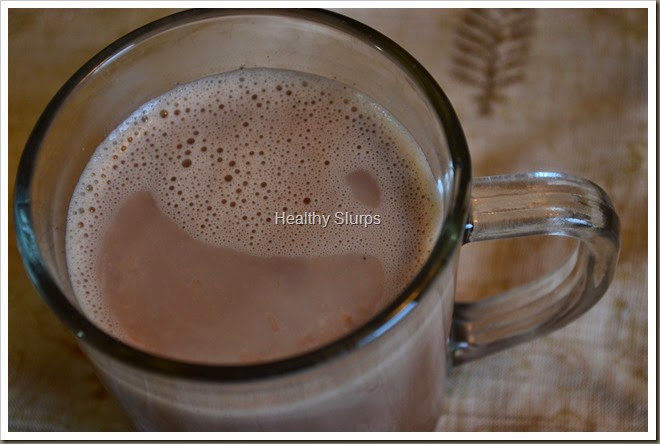 Steamy, foamy hot chocolate