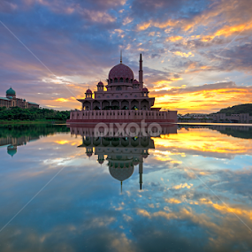 Sunrise at Putra Mosque by Nur Ismail Mohammed - Buildings & Architecture Places of Worship
