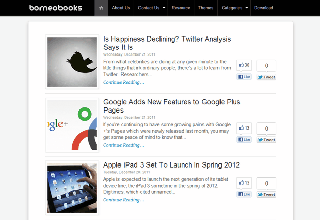 Borneo Books Blogger Template