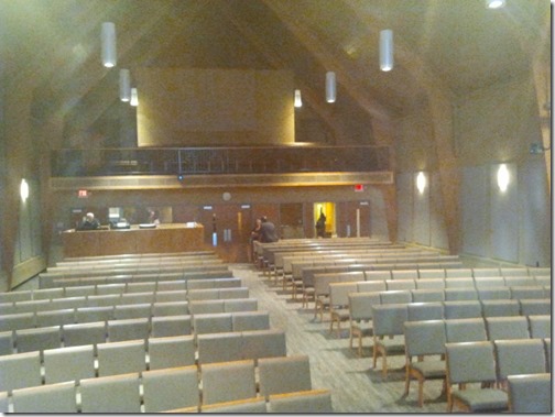 Emmaus Lutheran Church before people started showing up