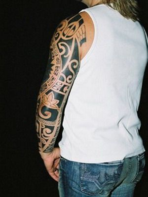 Polynesian coverup tattoo Tribal Polynesian Sleeve Coverjpg