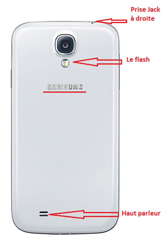 La face arrière du Samsung Galaxy S4 original
