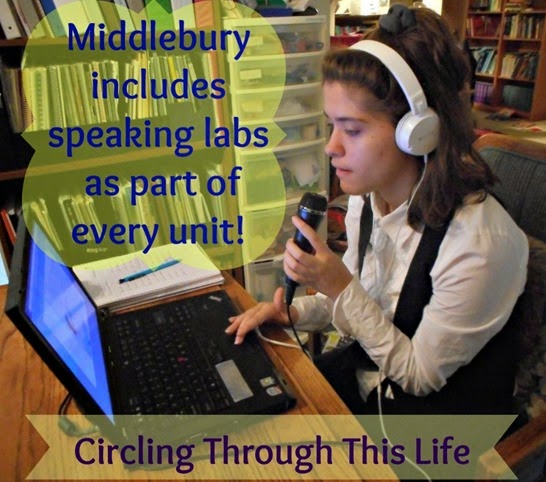 Speaking Labs help students learn to correctly pronounce the lanuage ~ Chek out Middlebury HS French review at Circling Through This Life