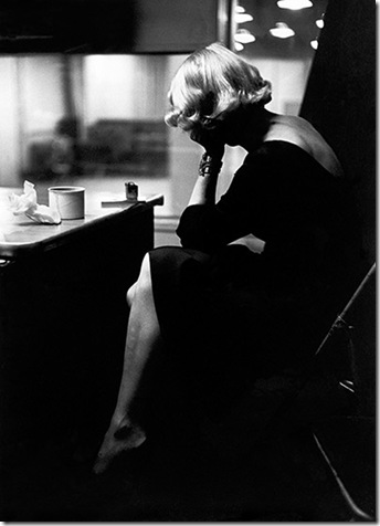 Eve Arnold_USA. New York City. Marlene DIETRICH at the recording studios of COLUMBIA RECORDS, who were releasing most of her songs she had performed for the troops during World War II, including LILI MARLENE, Miss Oti