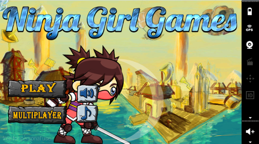 【免費冒險App】Jumping ninja games GIRL NINJA-APP點子