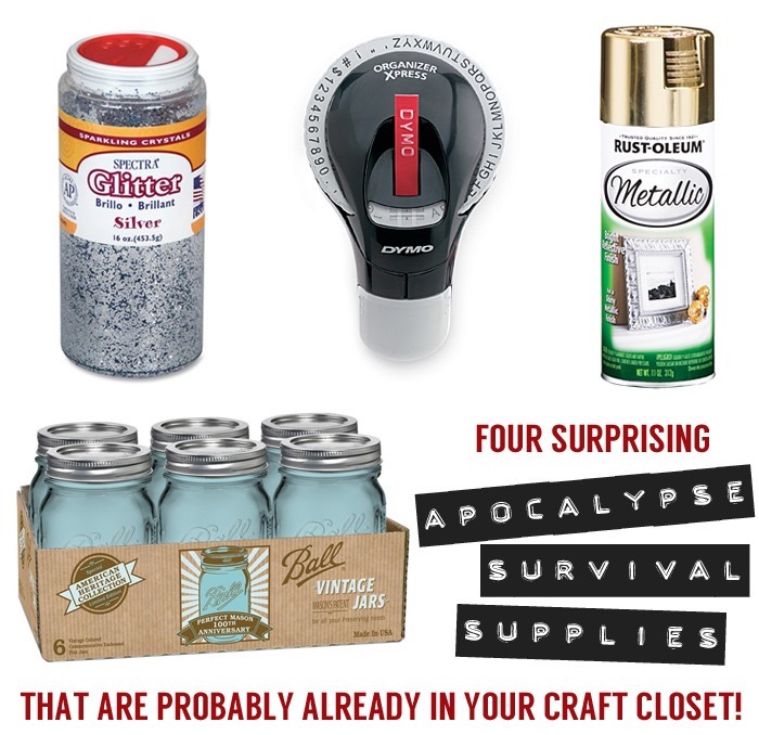 Four Surprising Apocalypse Survival Supplies That Are Probably Already In Your Craft Closet | The Gathered Home Four Surprising Apocalypse Survival Supplies That Are Probably Already In Your Craft Closet | The Gathered Home #bunkersweetbunker