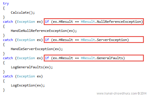 Whats new in CSharp 6.0 - Exception Filters