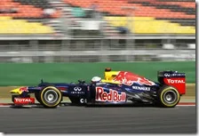 Vettel nelle prove libere del gran premio di Corea 2012