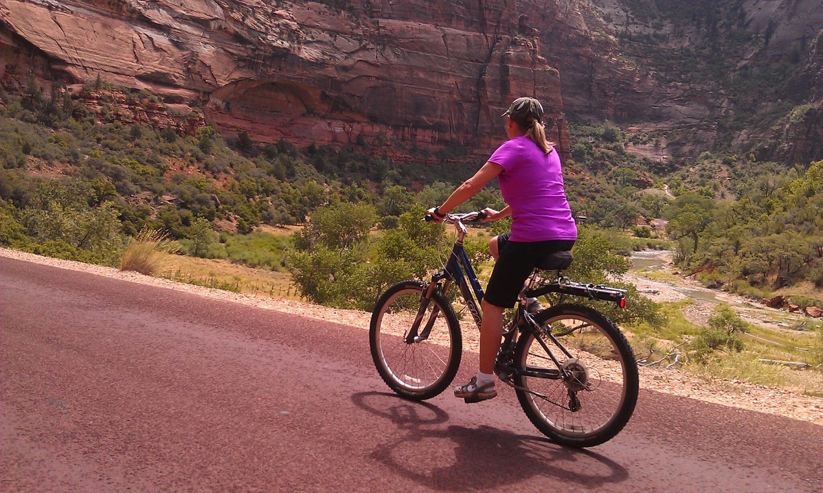 davejennyjournal Zion Canyon bike ride