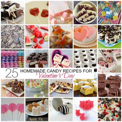 25 Homemade Candy Recipes for Valentines Day via homework | carolynshomework.com