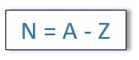 Formula del numero de neutrones