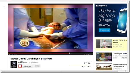 Dannielynn Screen shot birth video