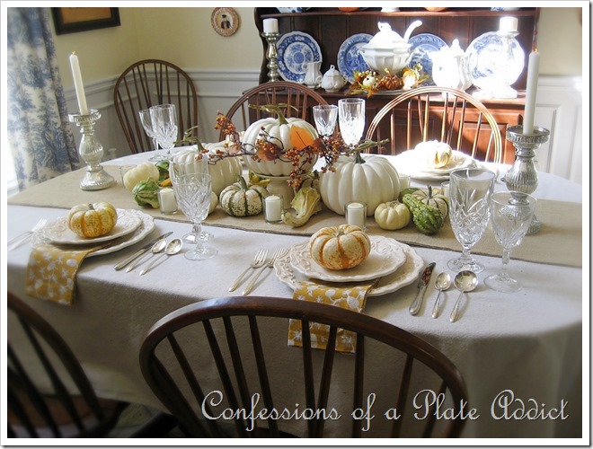 French Country Table Scape Thanksgiving