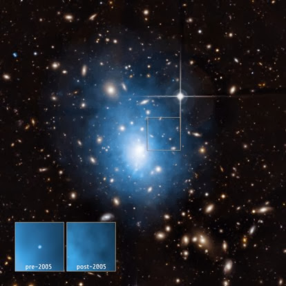 galáxia anã localizada no aglomerado Abell 1795
