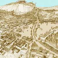 71.- Reconstrucción ágora de Atenas