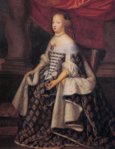 La infanta María Teresa de España, como reina de Francia