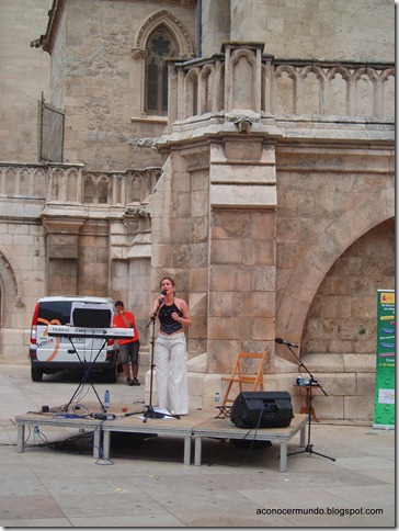 47-Burgos. Cantante en Plaza del Rey San Fernando - P7210376