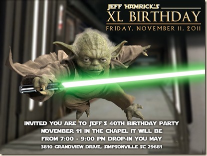 Yoda Invitation