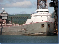 5014 Michigan - Sault Sainte Marie, MI -  St Marys River - Soo Locks Boat Tours -  the lake freighter Michipicoten at Algoma Steel Company, Sault Sainte Marie Canada