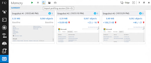 Import/export session