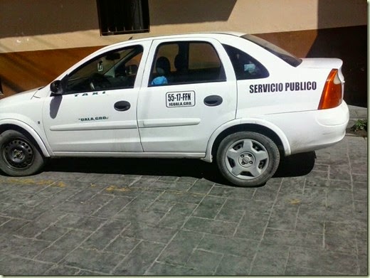 Taxi con reporte de robo