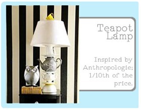 Anthropologie inspired lamp knockoff