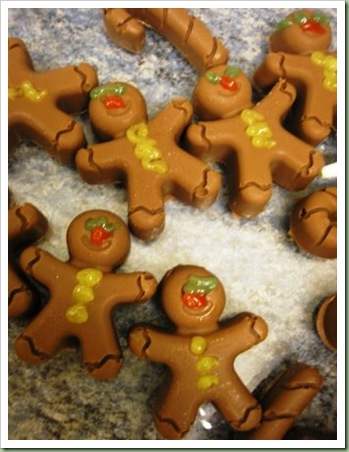 chocolate iced gingerbread men
