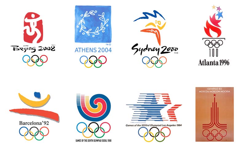 Loghi olimpiadi 1980 2008