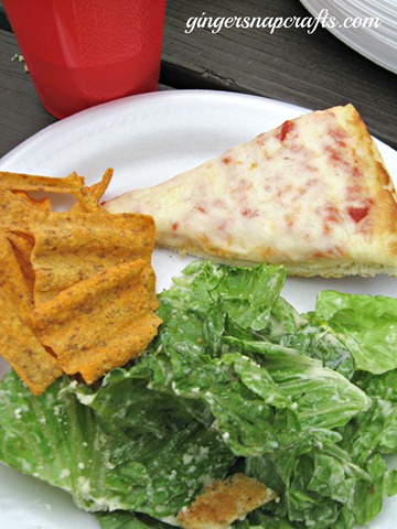 tombstone pizza and salad
