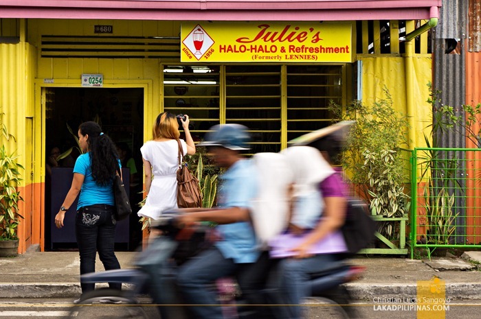 Julie's Halo-Halo's Yellow and Orange Facade