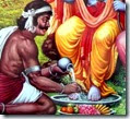 [Kevata washing Rama's feet]