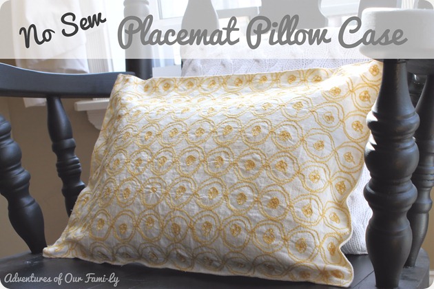 no sew pillowcase using velcro and glue gun