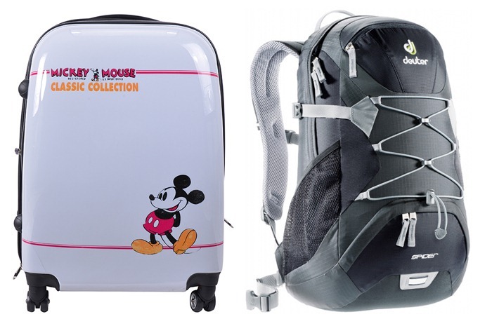Disney Vintage Mickey Luggage | Deuter Spider Backpack
