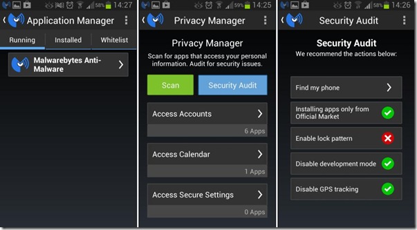 Malwarebytes Anti-Malware app Android Sicurezza