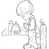 NIÑO GRANJA REZANDO PM