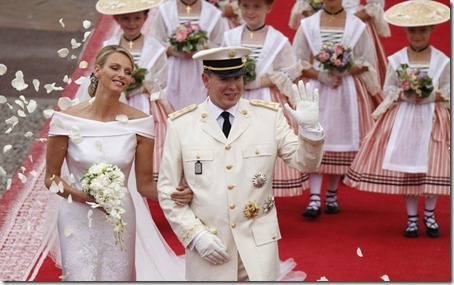 Prince Albert II weds Charlene Wittstock